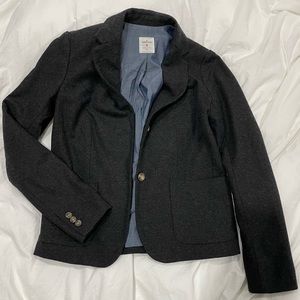 Gap Academy Blazer - Dark Grey Tweed. Size 4- Never Worn.